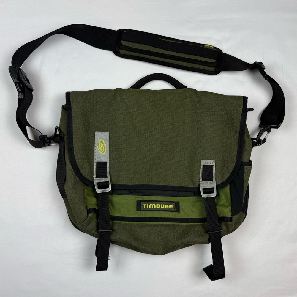 Timbuk2 Green and Black Messenger Bag
